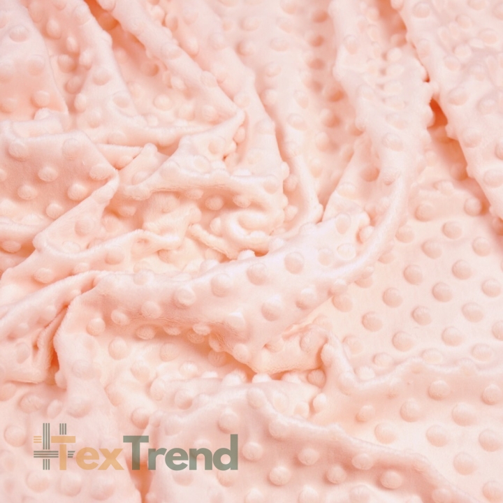 Minky dick 350 g/m2 helles Aprikose  