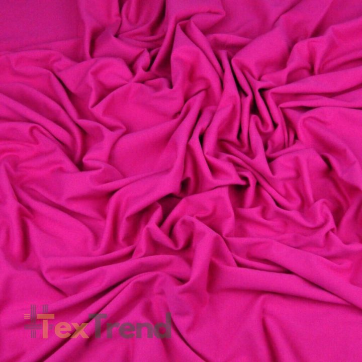 Einfarbiger Jersey-Stoff Fuchsia  