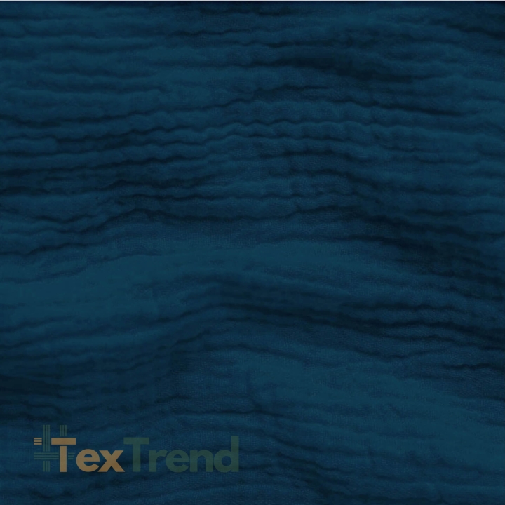 Baumwolle Musselin double gauze navy (Poseidon)  