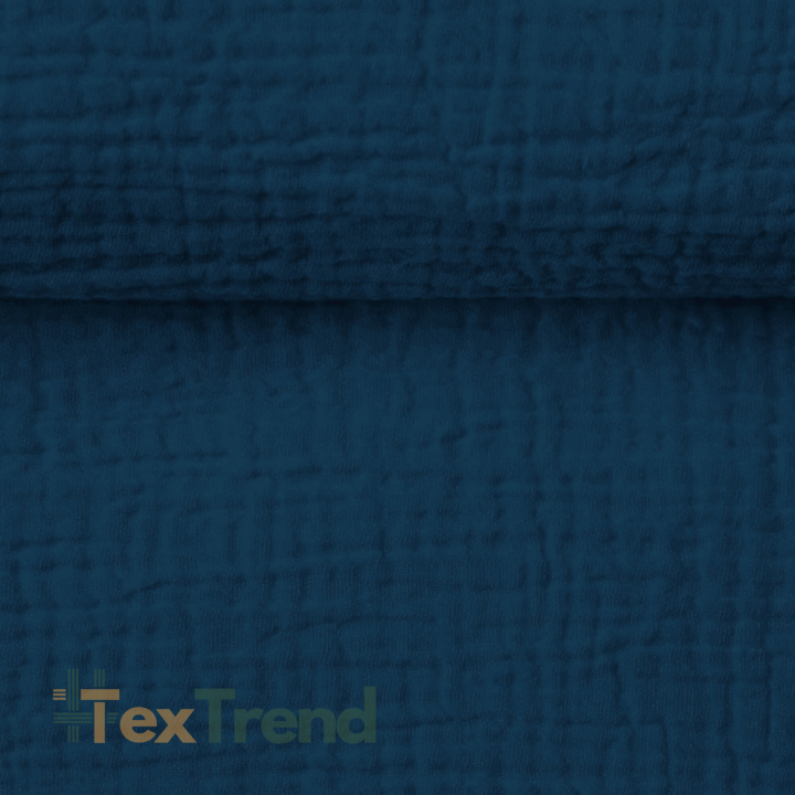 Baumwolle Musselin double gauze navy (Poseidon)  
