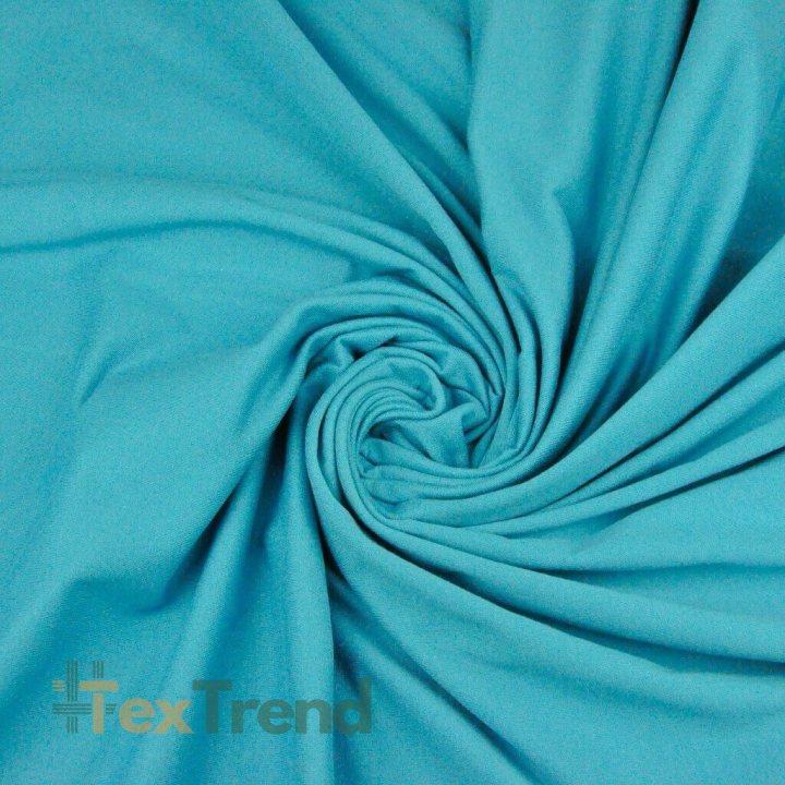 Einfarbiger Jersey-Stoff Meeresgrün  