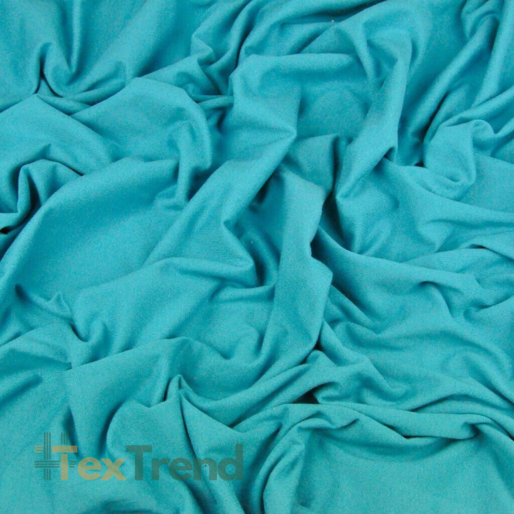 Einfarbiger Jersey-Stoff Meeresgrün  