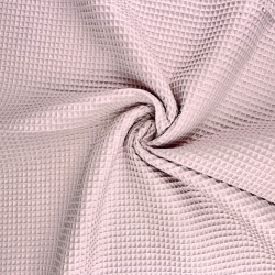 Baumwolle Waffel dunkel-schmutzig rosa  