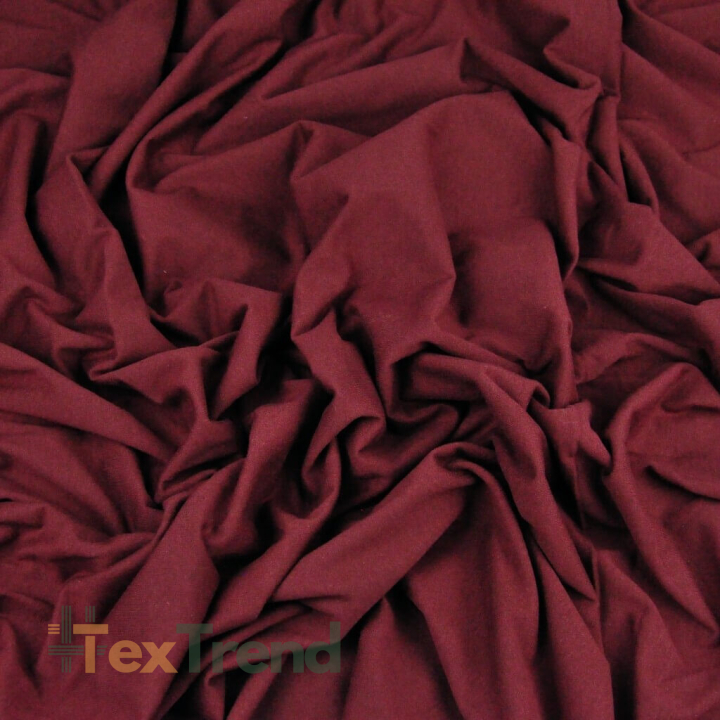 Einfarbiger Jersey-Stoff Burgunder  