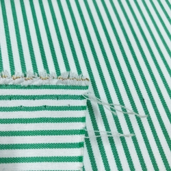 Dekostoff weiß-grün Streifen  