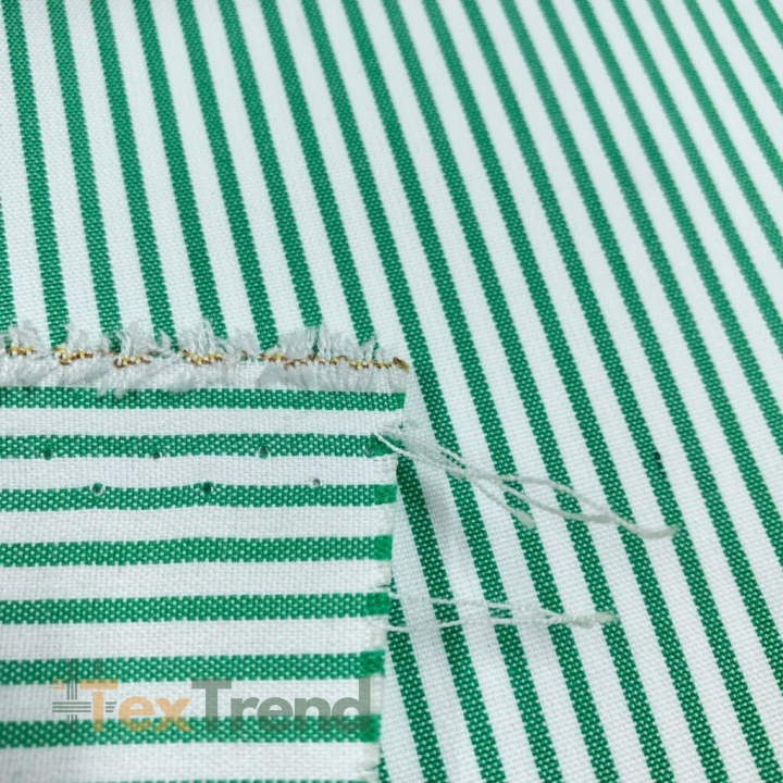 Dekostoff weiß-grün Streifen  