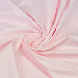 Baumwoll-Damast - hellrosa mit Quadraten  