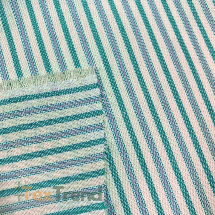 Dekostoff grau-grün Streifen  