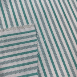 Dekostoff grau-grün Streifen  