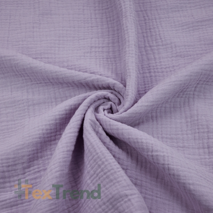 Baumwoll-Musselin Double Gauze schmutziges Lavendel (Iris)  