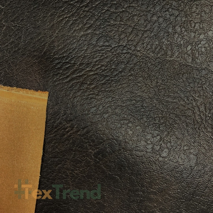 Dekostoff Bekleidungsstoff eco Leder dunkelbraun  