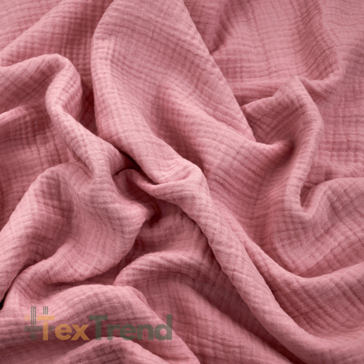 Baumwolle Musselin Double Gauze schmutzig rosa (foxglove)  