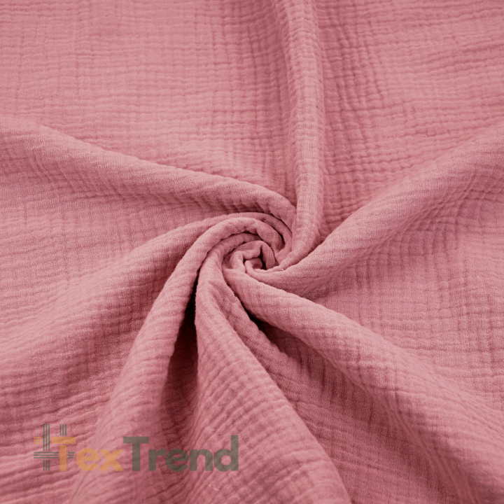 Baumwolle Musselin Double Gauze schmutzig rosa (foxglove)  