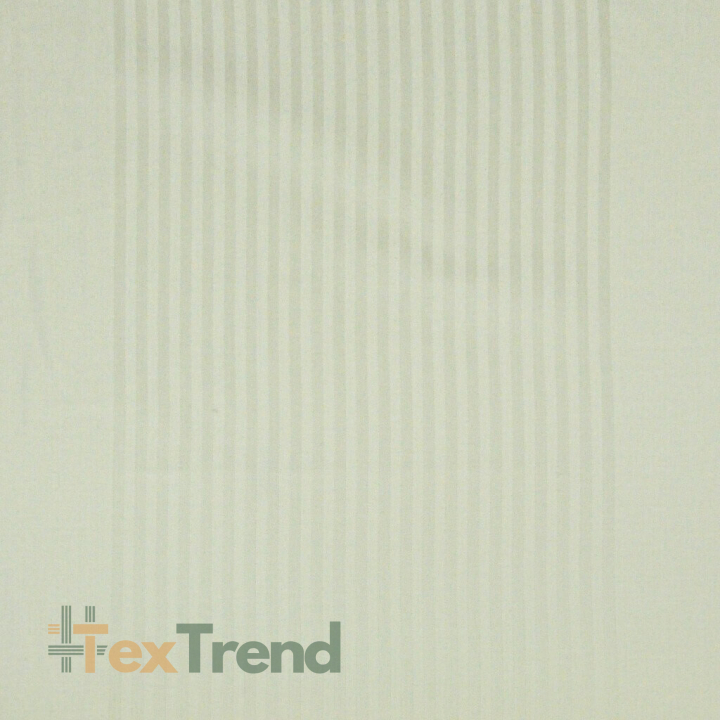 Baumwoll-Damast Ecru Streifen mit Rand  