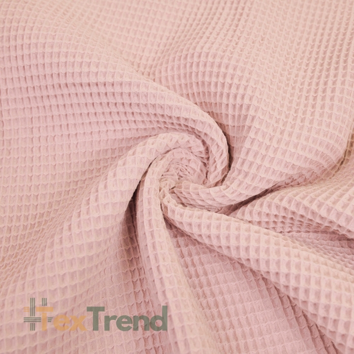 Waffel dünn Baumwolle schmutzig rosa  