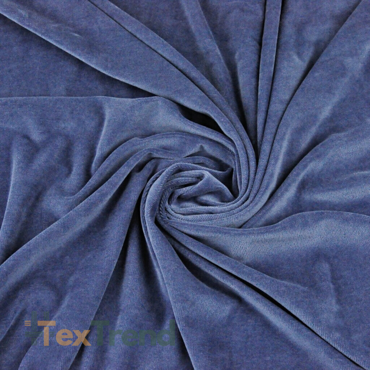 Baumwollvelours Bekleidungsstoff - Jeans  