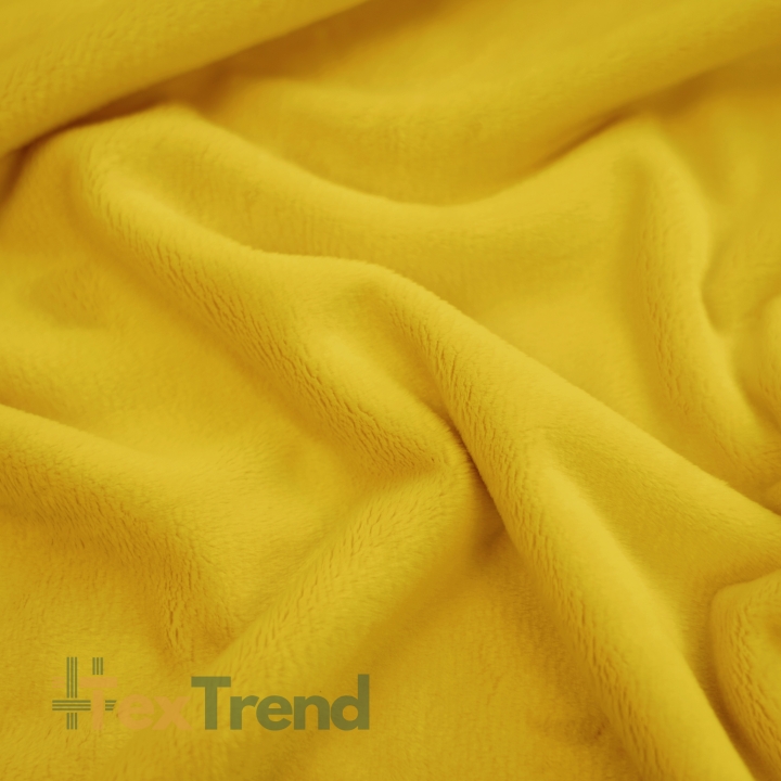 Minky glatt Premium senfgelb (Spicy Mustard)  