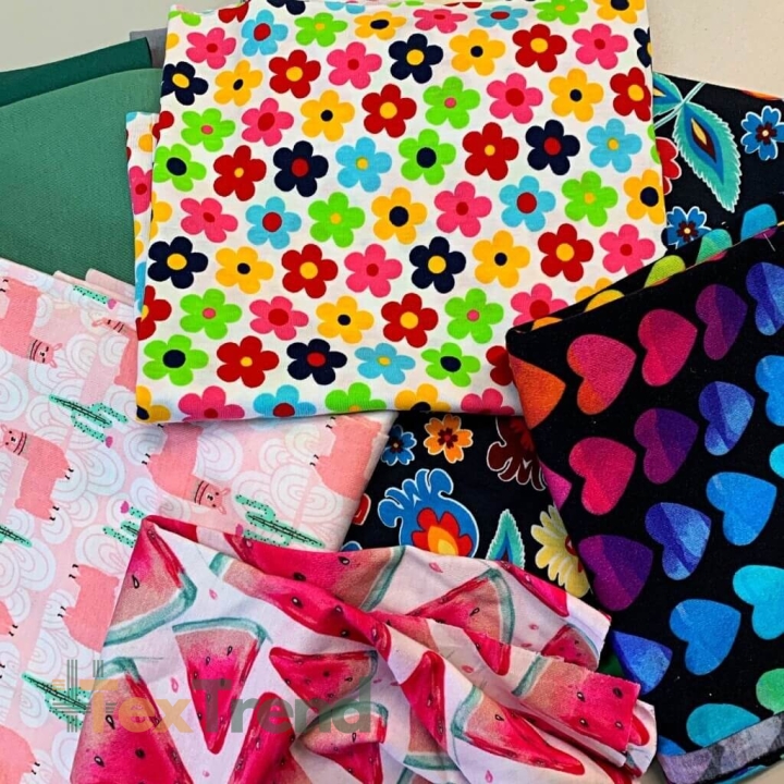 Baumwoll-Jersey Reste, Endstücke - 1kg  