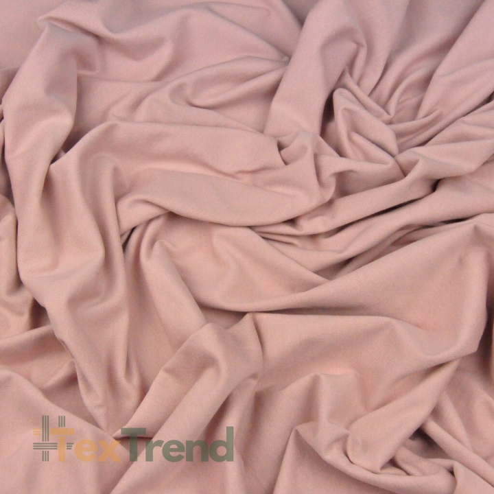 Jersey Stoff einfarbig schmutzig rosa  