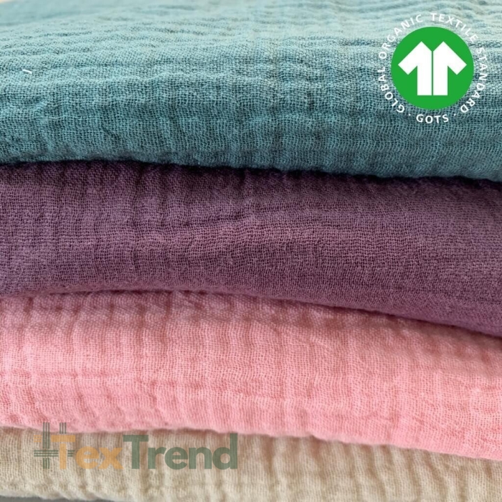 Musselin Double Gauze Reste, Endstücke - 0,5kg  