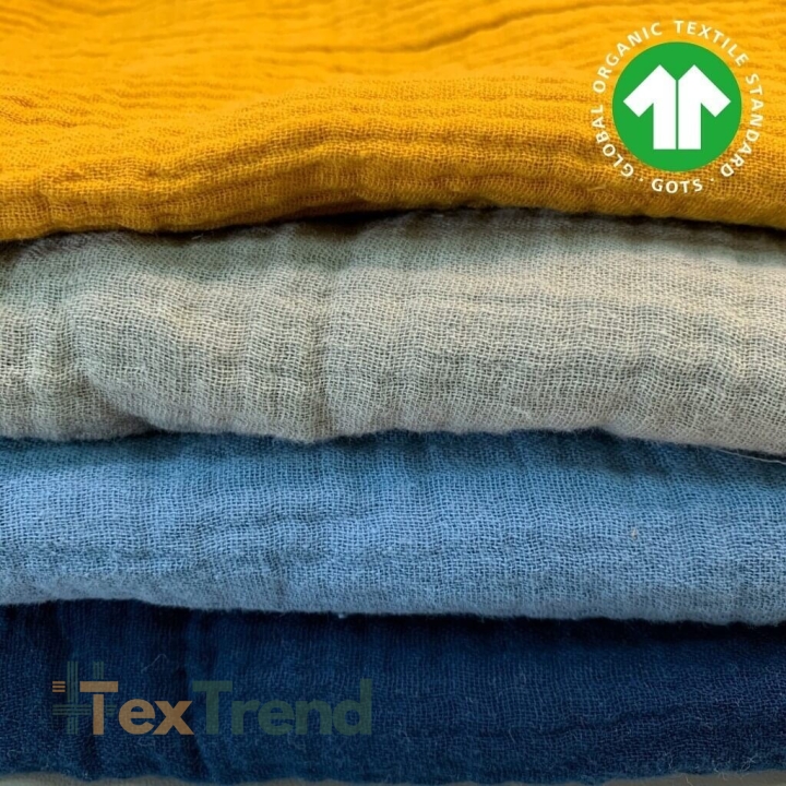 Musselin Double Gauze Reste, Endstücke - 0,5kg  