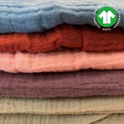 Musselin Double Gauze Reste, Endstücke - 0,5kg  