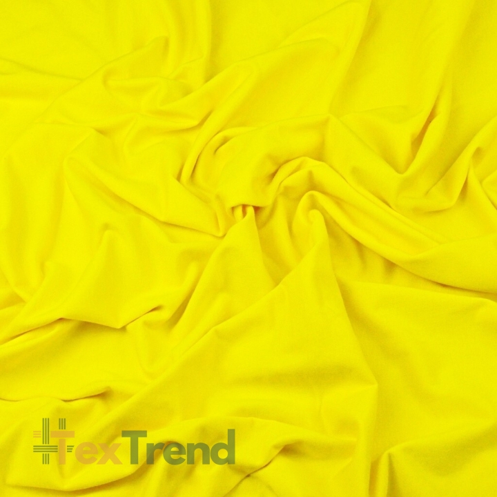 Jersey Stoff einfarbig gelb  