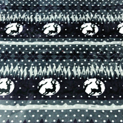 Polar Plus - weihnachtliches Muster mit grauen Rentieren  