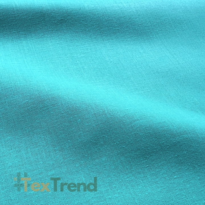 Baumwolle 100% einfarbig türkis - 7  