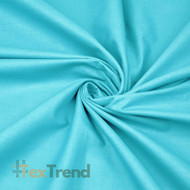 Baumwolle 100% einfarbig türkis - 7  