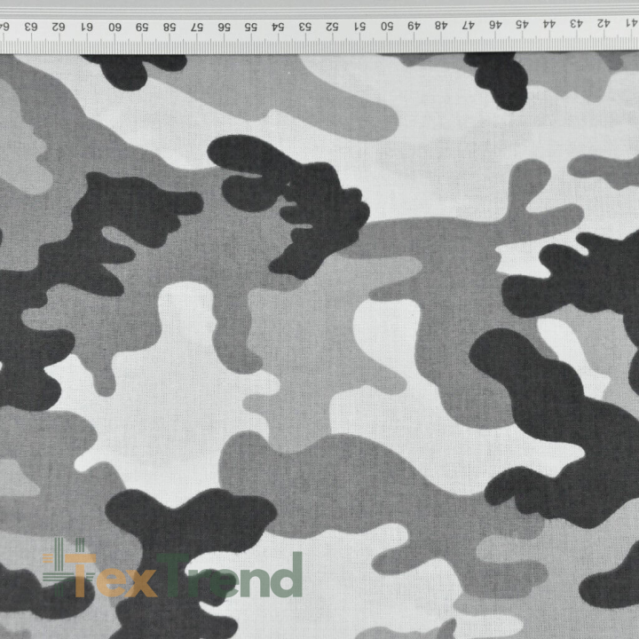 100% Baumwolle - MORO-Muster schwarz-grau-dunkelgrau  