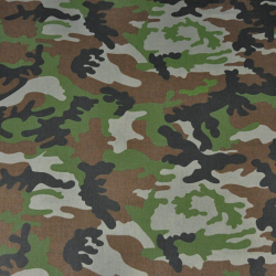 100% Baumwolle - MORO-Muster schwarz-braun-grün-grau  