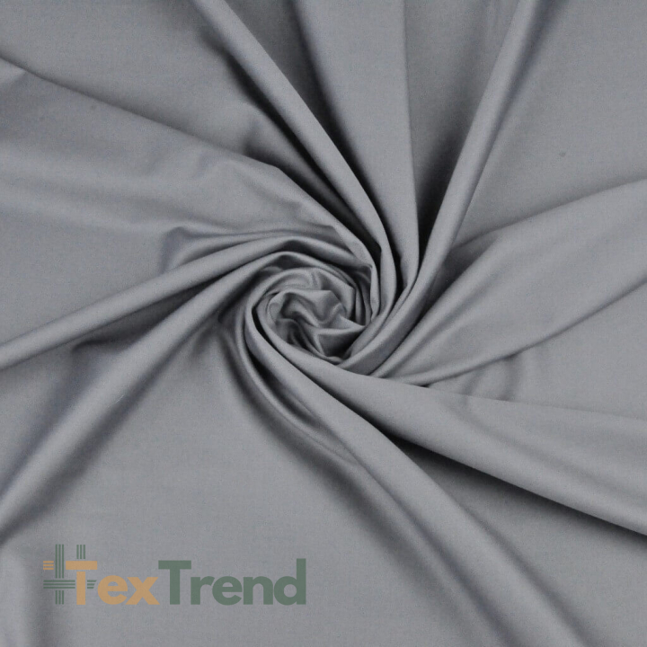 Baumwoll-Satin grau (stahl) - 220cm  