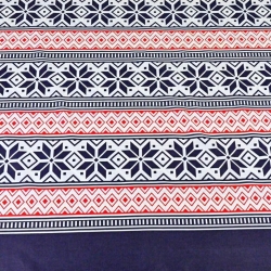 Baumwolle 100% Weihnachtsmuster Streifen mit Sternen dunkelblau  