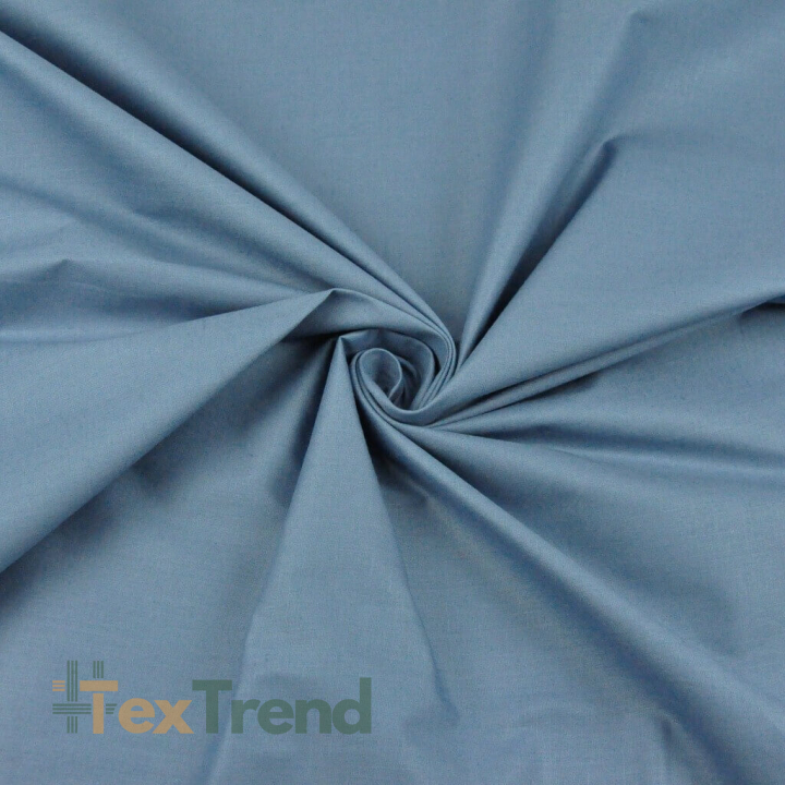 Baumwolle 100% einfarbig schmutziges Blau - 72  