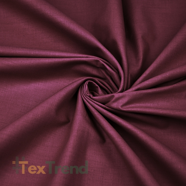 Baumwolle 100% einfarbig bordeaux - 75  