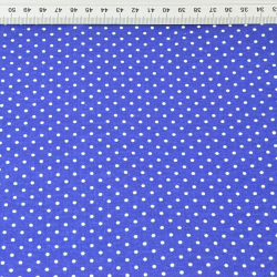 Baumwolle 100% Stecknadeln 2mm weiß auf marineblauem Hintergrund  