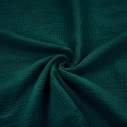 Baumwolle Musselin double gauze dunkelgrün (Botanical Garden)  