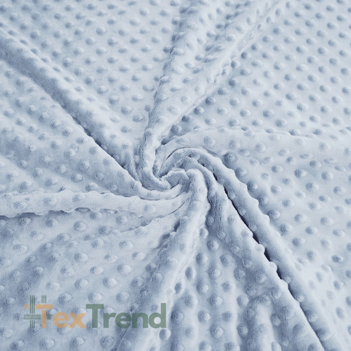 Minky Premium blau-grau (Xenonblau)  