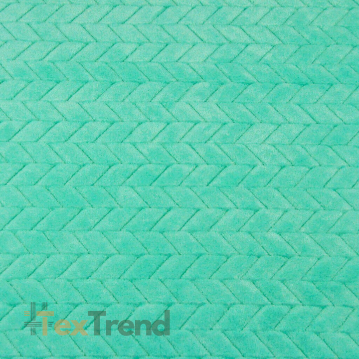 Minky Fischgrät Premium mintgrün  