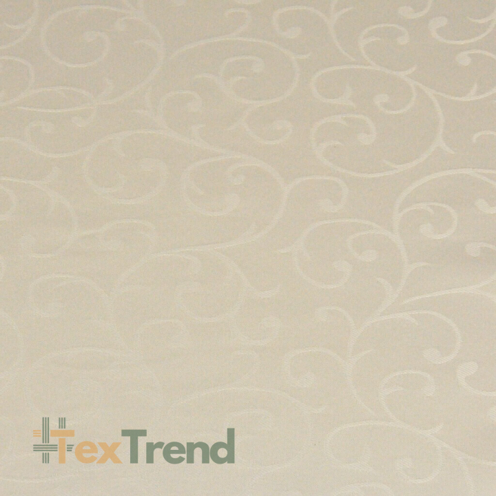 Tischdeckenstoff fleckenabweisend ecru - Ornamentmuster  