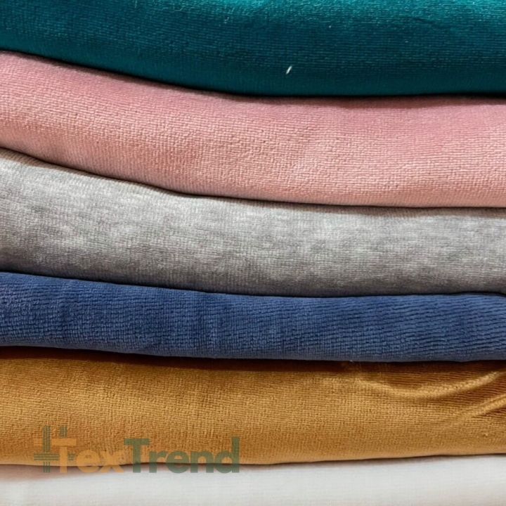 Baumwollvelours Bekleidungs-MIX Reste, Endstücke - 1kg  