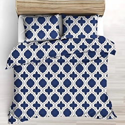 Baumwolle 100% Marokkanisches Mosaik marineblau - 220cm  