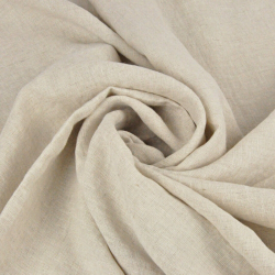 Leinen Bekleidungsstoff natur 100%  