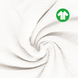 Musselin double gauze weiß  