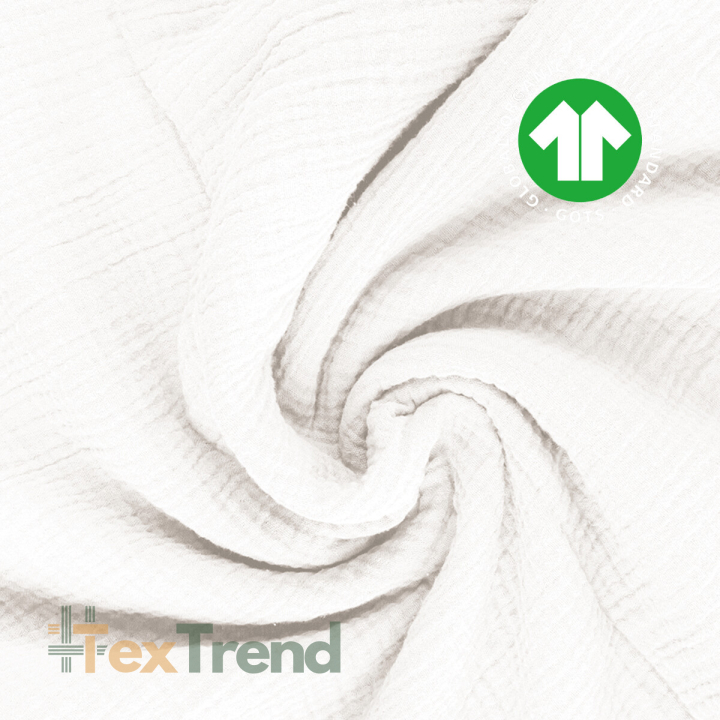 Musselin double gauze weiß  