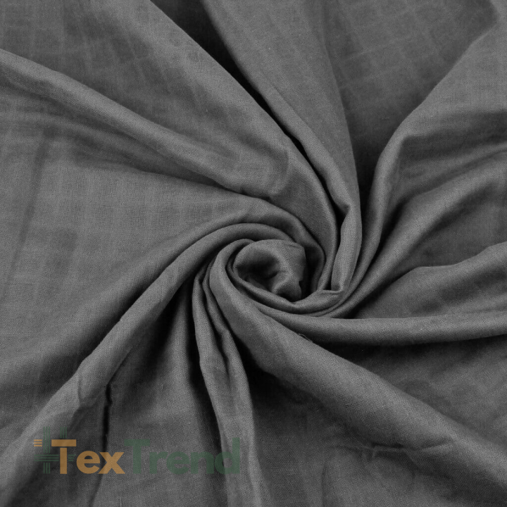 Baumwoll-Musselin anthrazit  