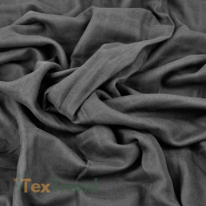 Baumwoll-Musselin anthrazit  