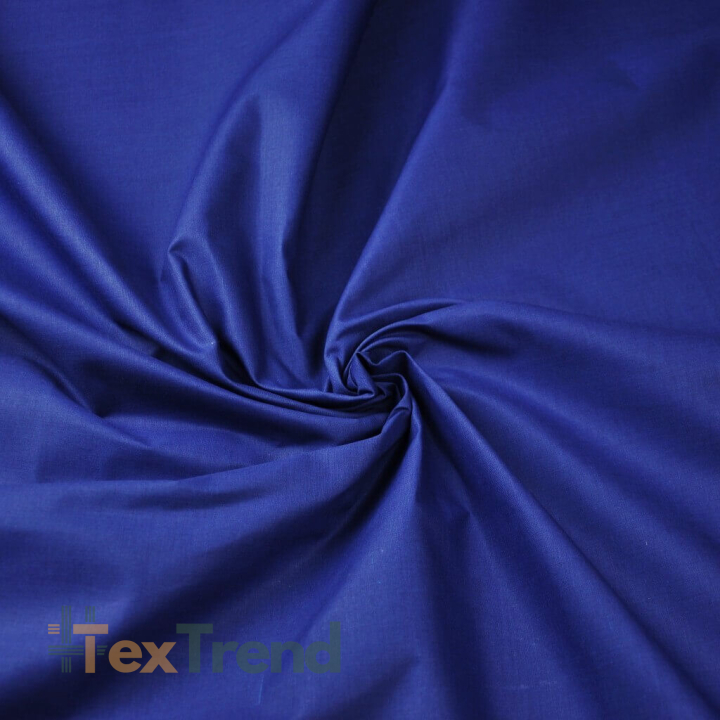 Baumwolle 100% einfarbig dunkel saphir 220cm - 22  