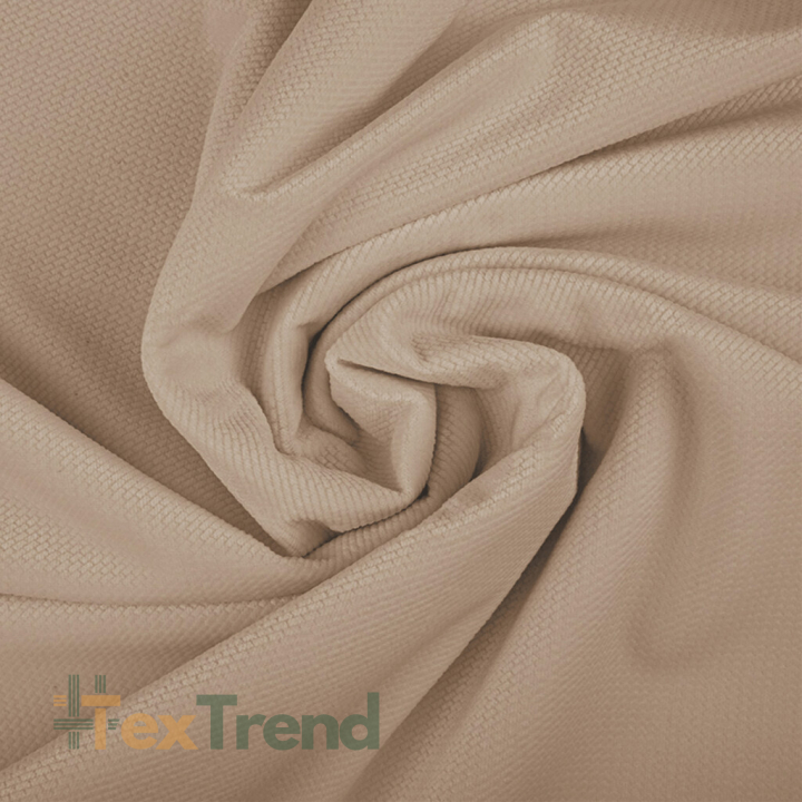 Velours glatt sandfarben  